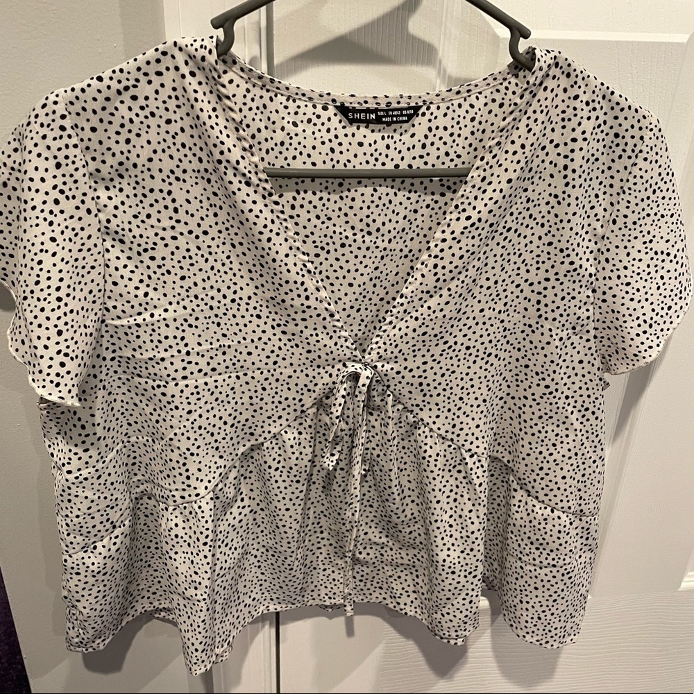 Shein Cheeta Printed Blouse